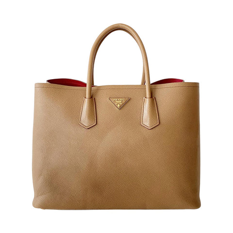 Prada Calf Twin Tote Bag
