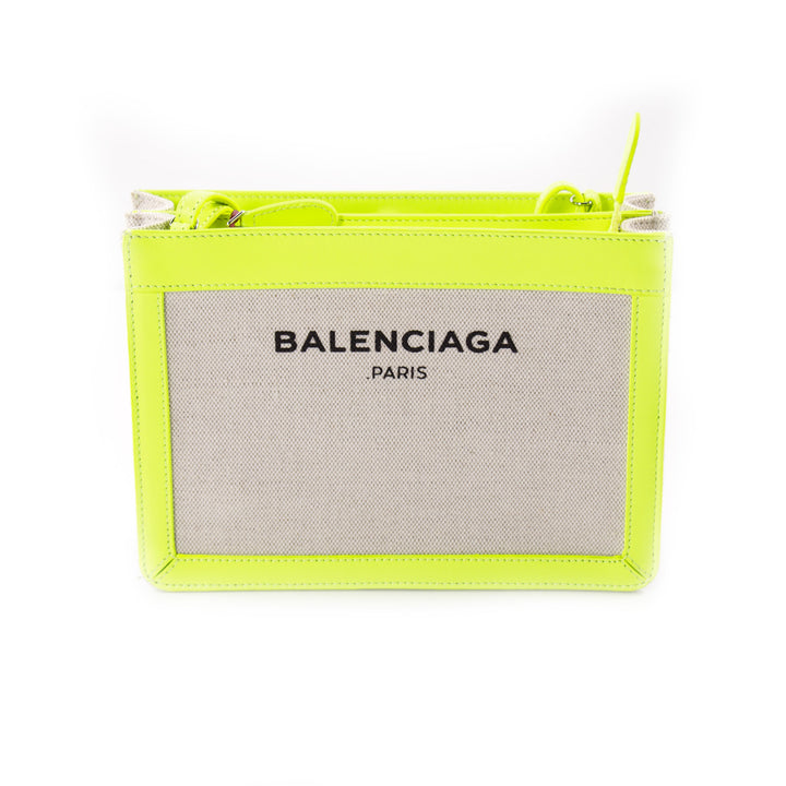Balenciaga Leather and Canvas Shoulder Bag Bags Balenciaga - Shop authentic new pre-owned designer brands online at Re-Vogue