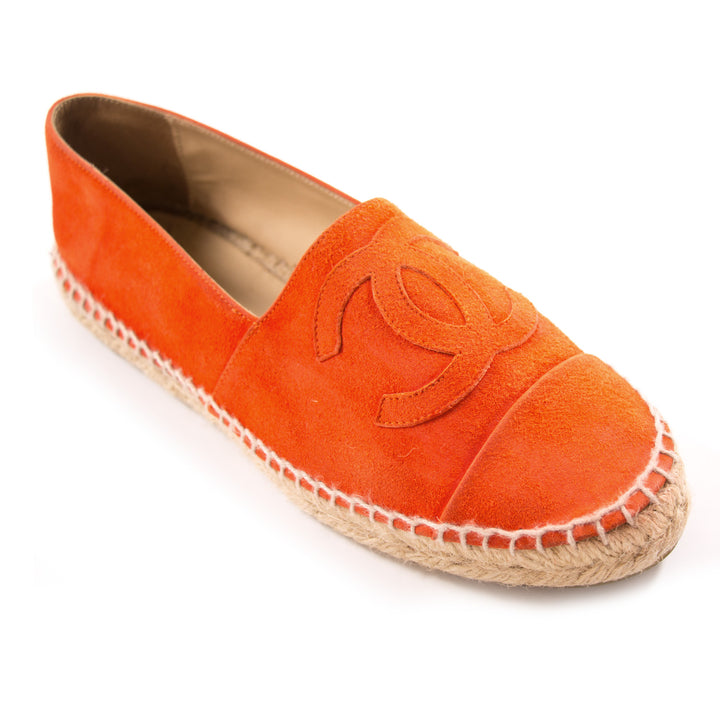 Chanel Red Suede Espadrilles Flat Shoes Chanel - Shop authentic new pre-owned designer brands online at Re-Vogue