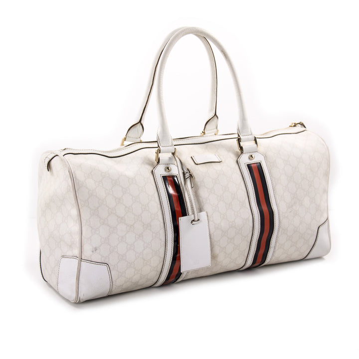 Gucci GG Large Web Duffle Bag Bags Gucci - Shop authentic new pre-owned designer brands online at Re-Vogue
