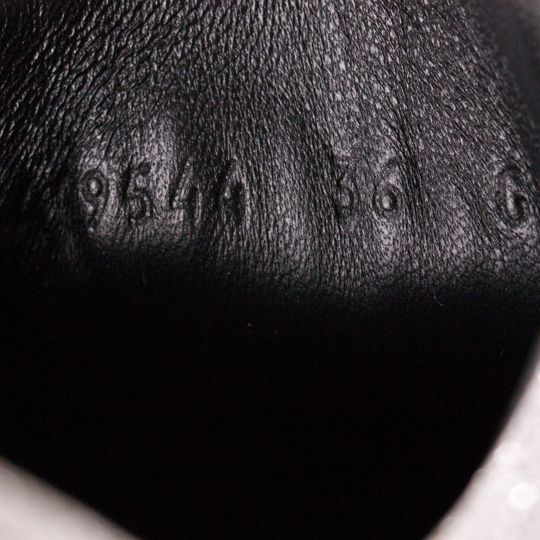 Gucci Glitter Web Sneaker With Studs Shoes Gucci - Shop authentic new pre-owned designer brands online at Re-Vogue