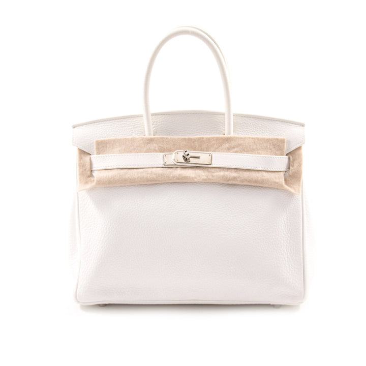 Hermès Birkin 30 White Clemence Leather Bags Hermès - Shop authentic new pre-owned designer brands online at Re-Vogue