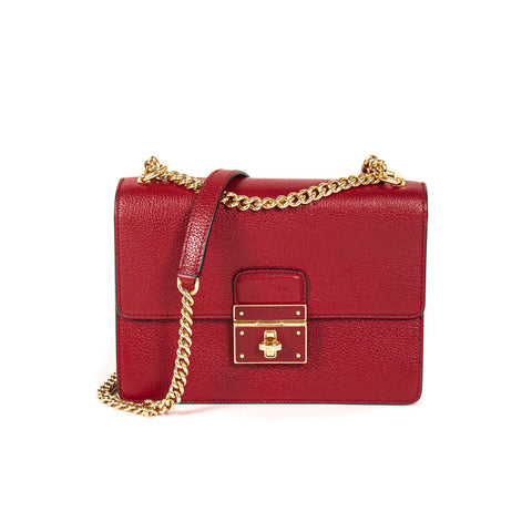 Gucci Bella Red Leather Shoulder Bag