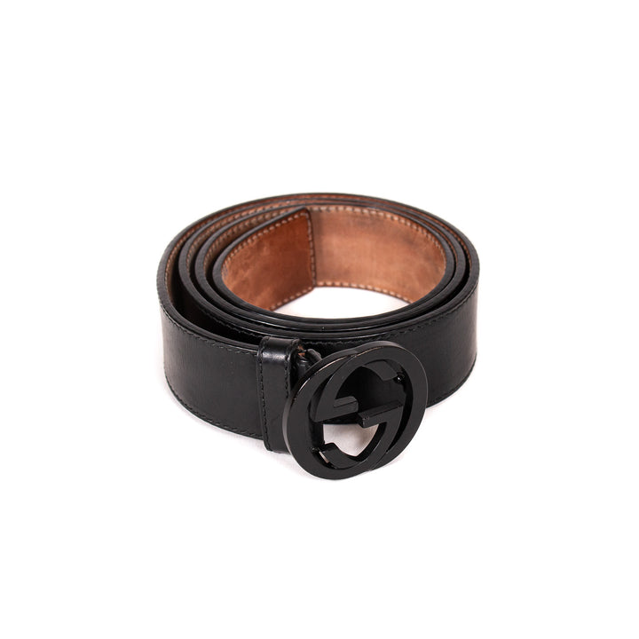 Gucci GG Interlocking Leather Belt