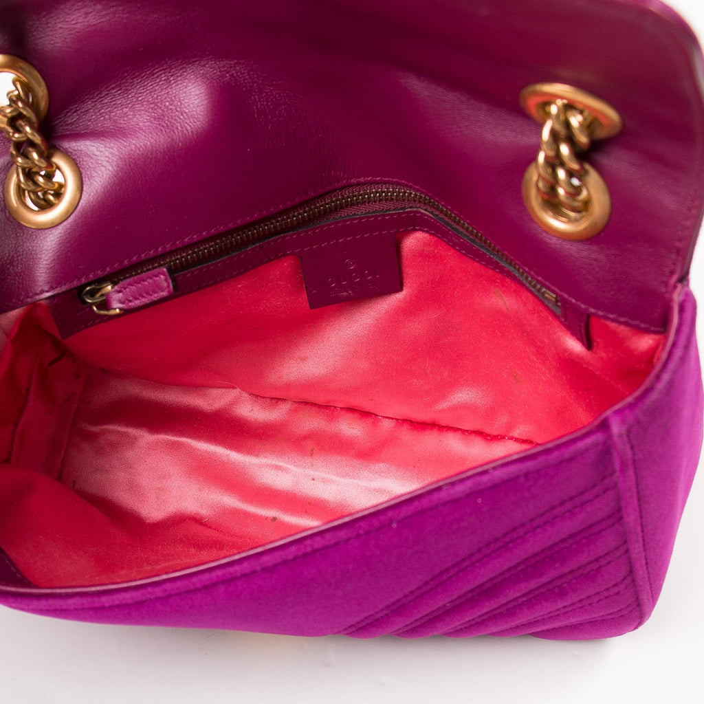 Gucci GG Marmont Small Velvet Metalassé Bag Bags Gucci - Shop authentic new pre-owned designer brands online at Re-Vogue