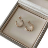 Bvlgari Mother of Pearl & Diamond Serpenti Viper Hoop Earrings