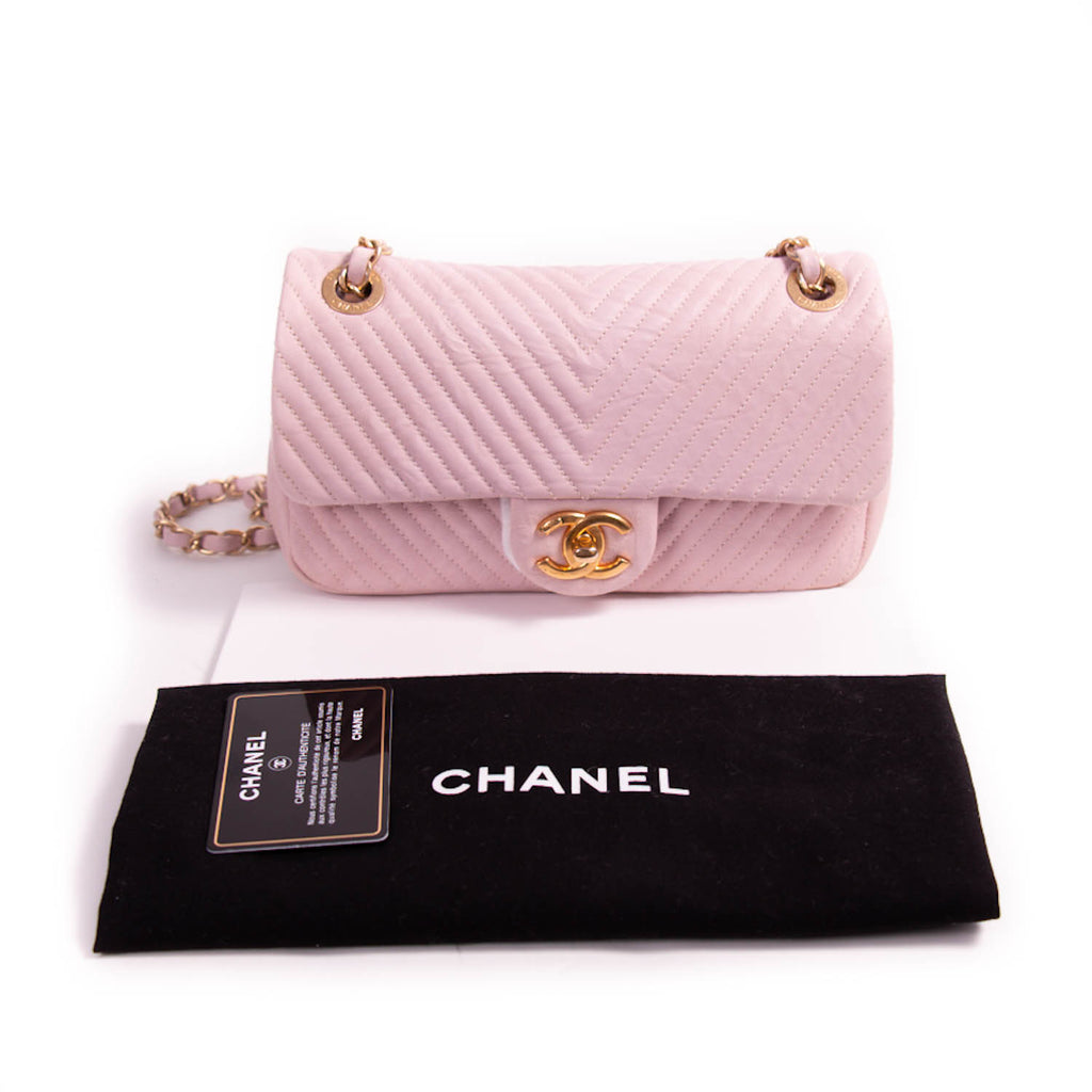 Chanel Small Classic Chevron Flap Bag Bags Chanel - Shop authentic new pre-owned designer brands online at Re-Vogue
