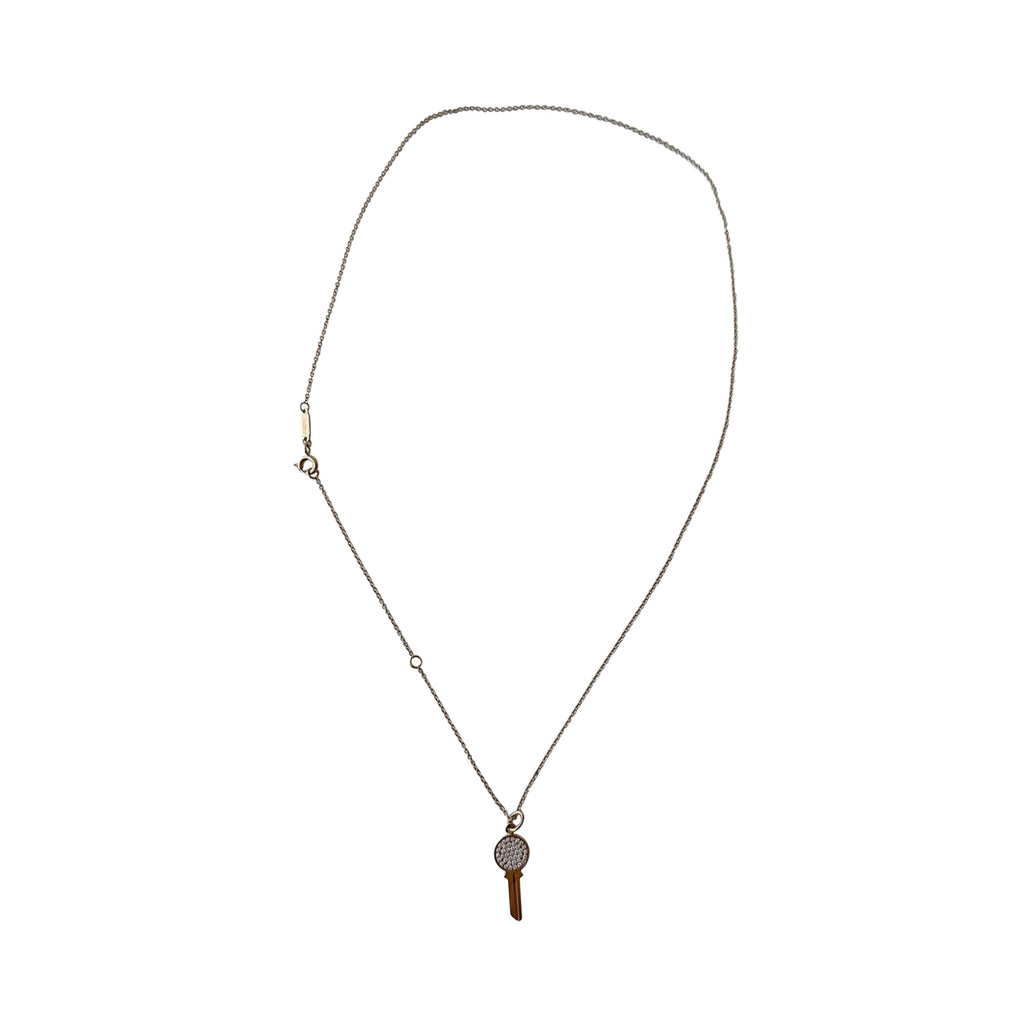 Tiffany & Co. Modern Keys Round Key Pendant Necklace