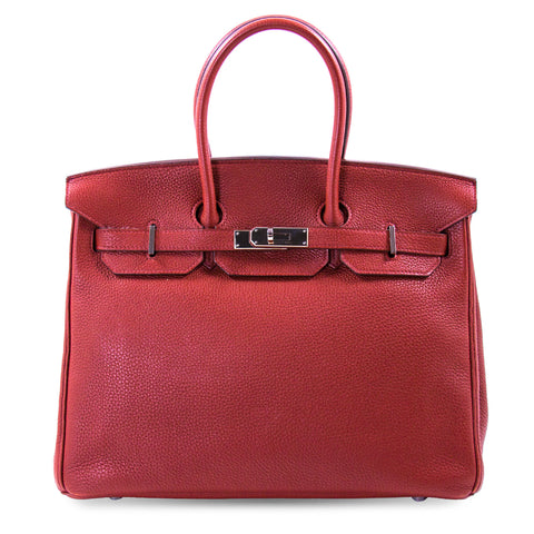 Hermès Birkin 35 Parchemin Clemence Leather