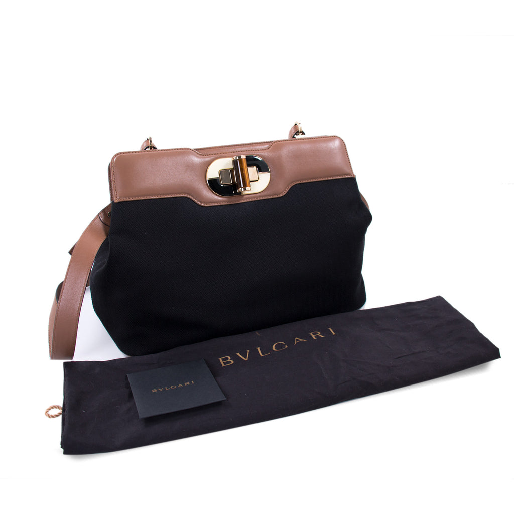 Bvlgari Isabella Rossellini Canvas Satchel Bags Bvlgari - Shop authentic new pre-owned designer brands online at Re-Vogue