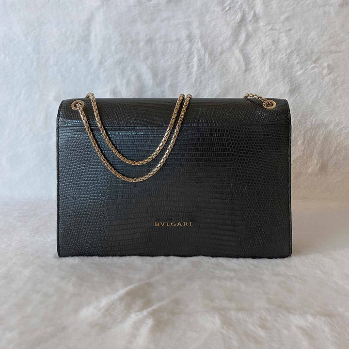 Bvlgari Lizard Serpenti Forever Flap Bag