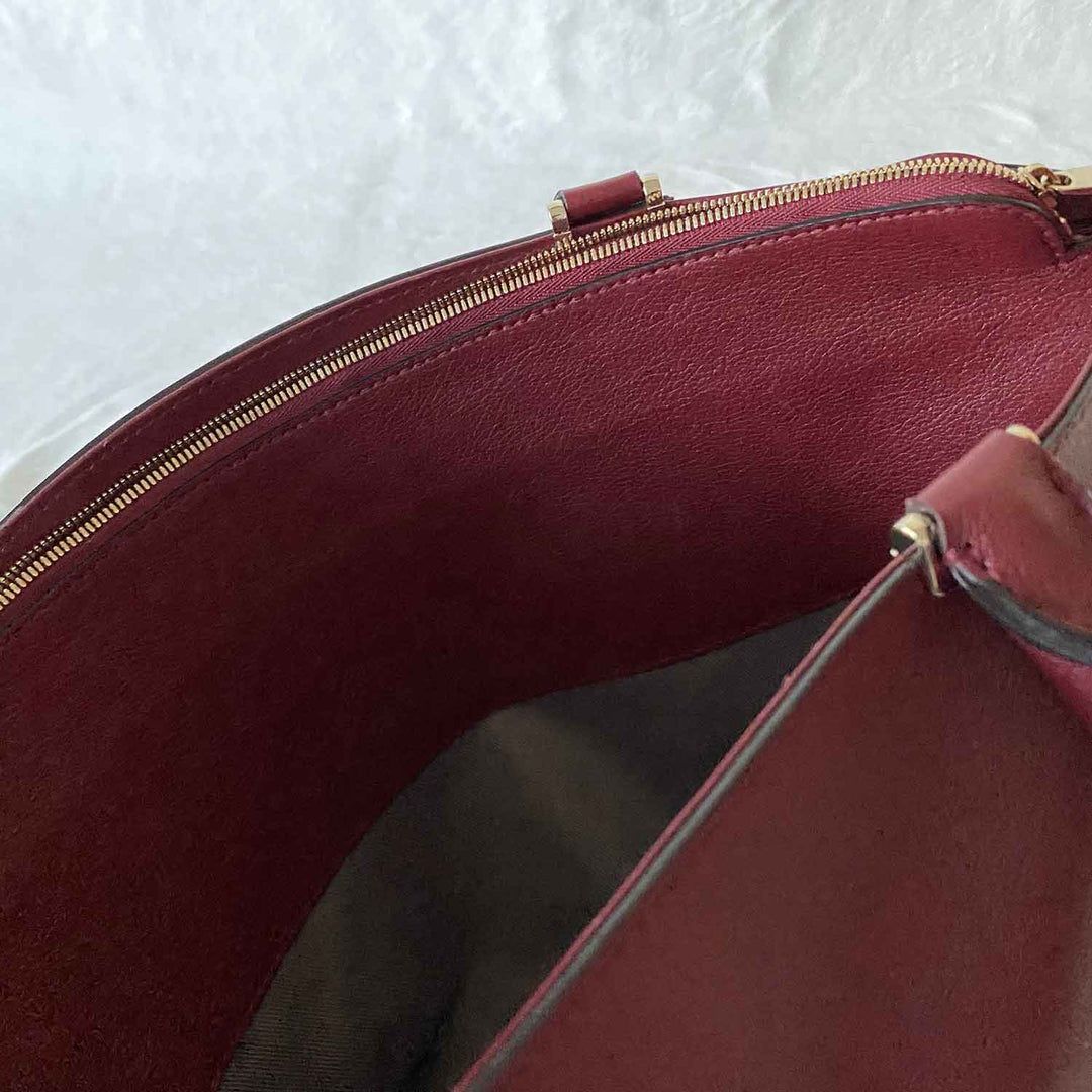 Cartier C de Cartier Leather Handbag