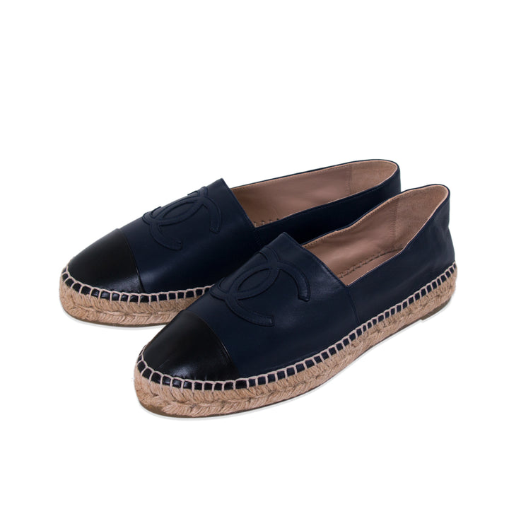 Chanel Lambskin Leather CC Espadrilles Shoes Chanel - Shop authentic new pre-owned designer brands online at Re-Vogue