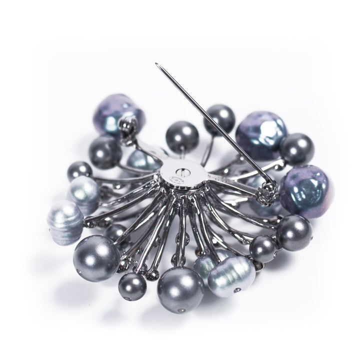 Chanel Gunmetal Crystal Brooch Accessories Chanel - Shop authentic new pre-owned designer brands online at Re-Vogue