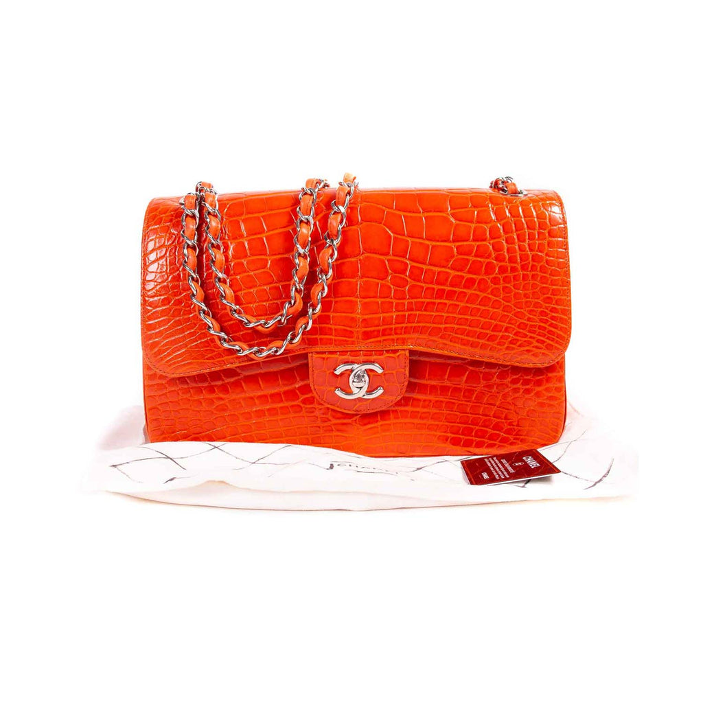 Chanel Classic Crocodile Jumbo Double Flap Bag Bags Chanel - Shop authentic new pre-owned designer brands online at Re-Vogue