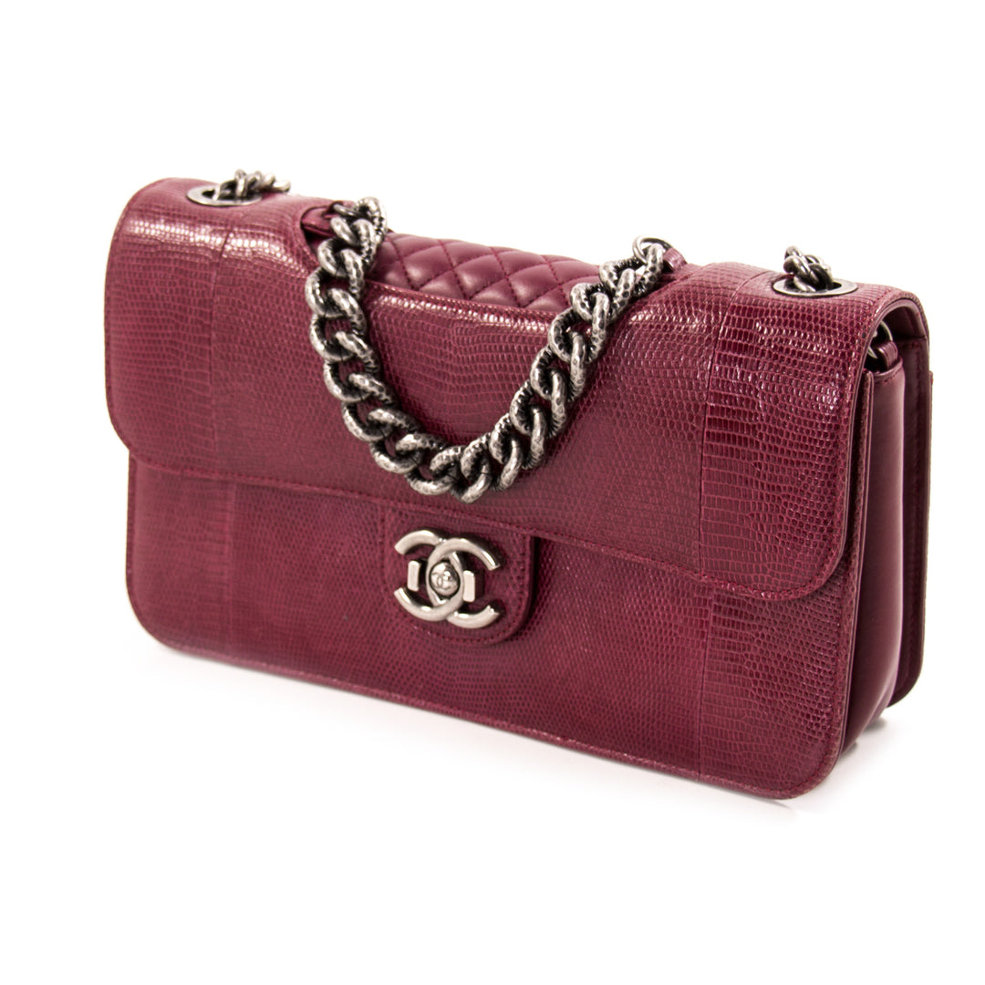 Chanel Lizard Perfect Edge Double Flap Bag Bags Chanel - Shop authentic new pre-owned designer brands online at Re-Vogue