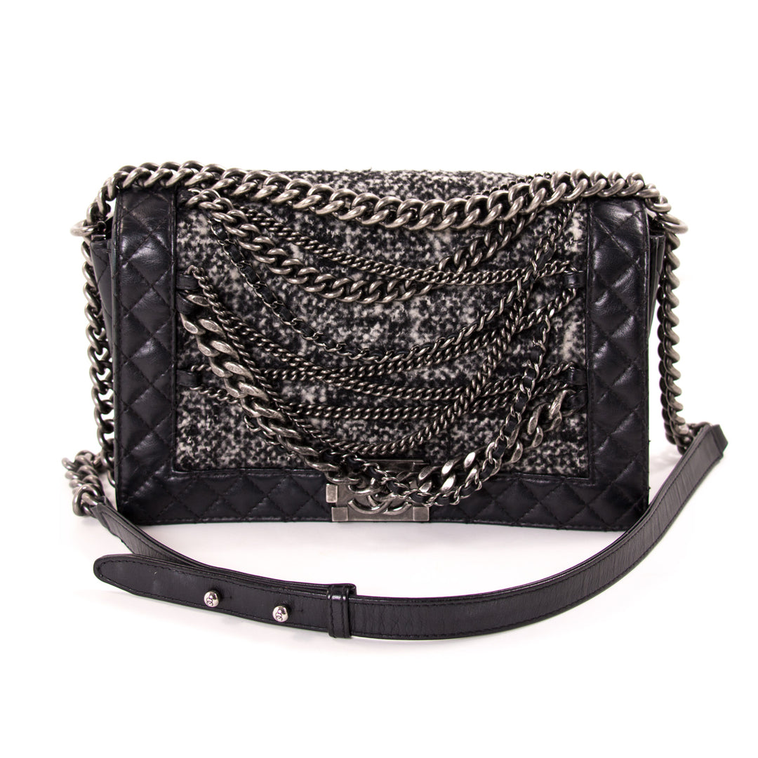 Chanel New Medium Enchained Boy Flap Bag Bags Chanel - Shop authentic new pre-owned designer brands online at Re-Vogue