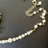 Chanel White Pearl Long Necklace