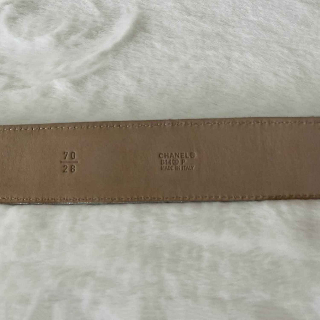 Chanel CC Logo Quilted Leather Belt