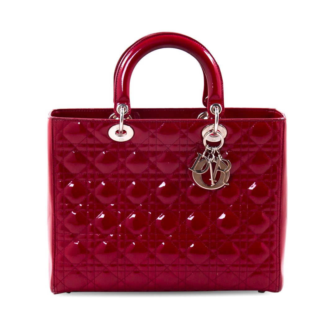 Christian Dior Large Patent Lady Dior Bags Dior - Shop authentic new pre-owned designer brands online at Re-Vogue