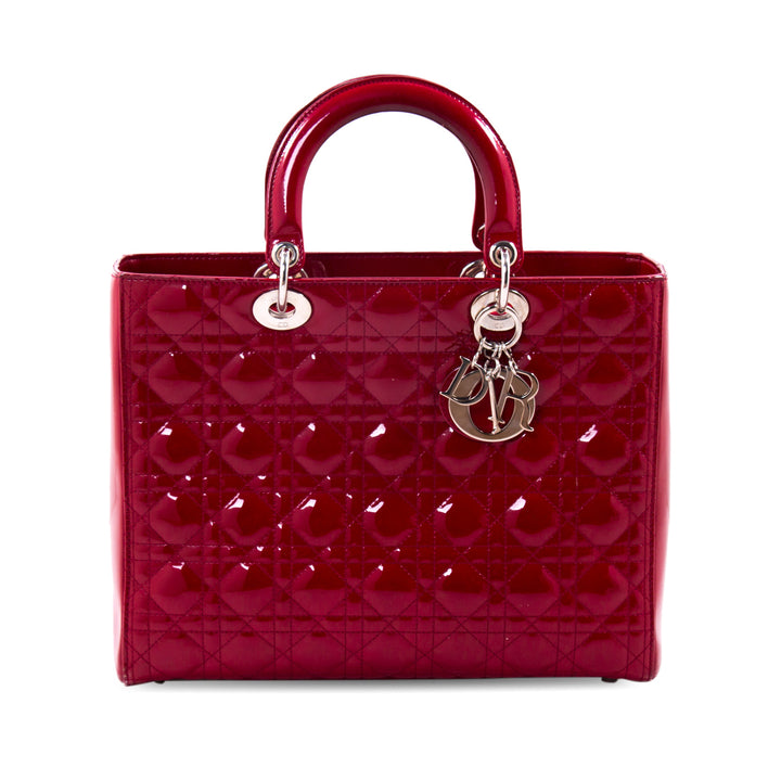 Christian Dior Large Patent Lady Dior Bags Dior - Shop authentic new pre-owned designer brands online at Re-Vogue