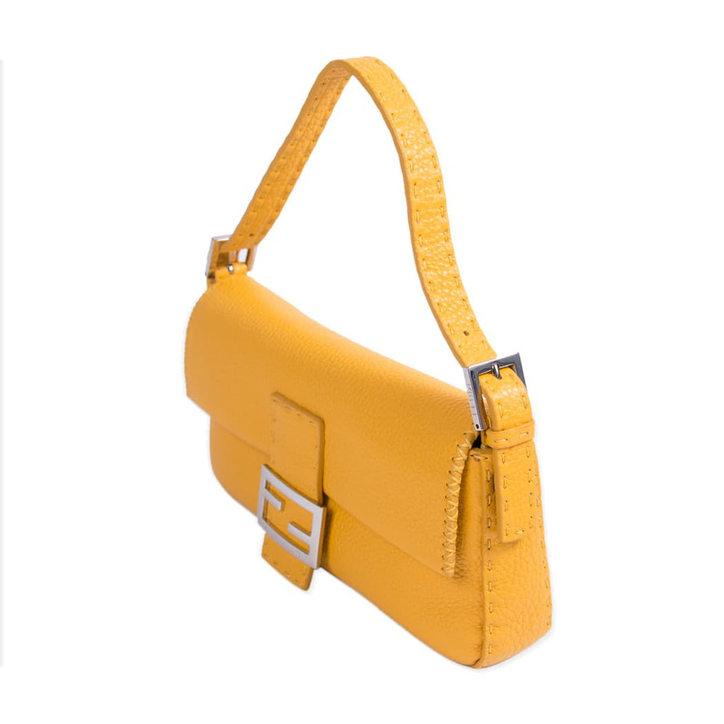 Fendi Mini Leather Baguette Shoulder Bag Bags Fendi - Shop authentic new pre-owned designer brands online at Re-Vogue