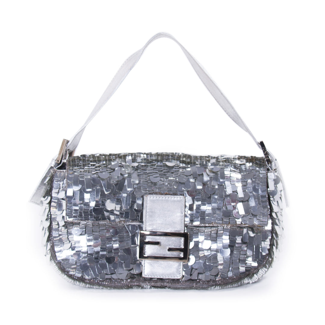 Fendi Silver Sequin Baguette Bags Fendi - Shop authentic new pre-owned designer brands online at Re-Vogue