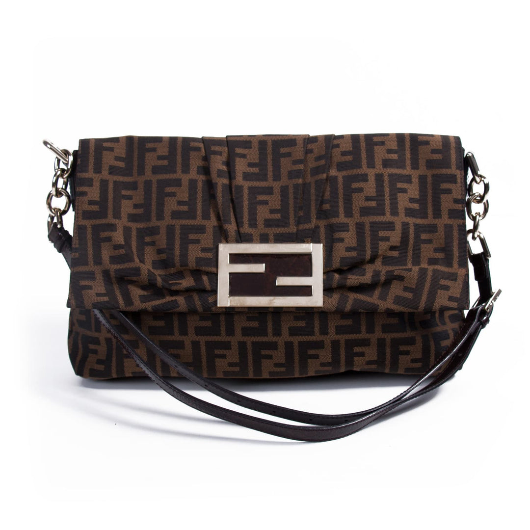 Fendi Zucca Mia Flap Bag Bags Fendi - Shop authentic new pre-owned designer brands online at Re-Vogue