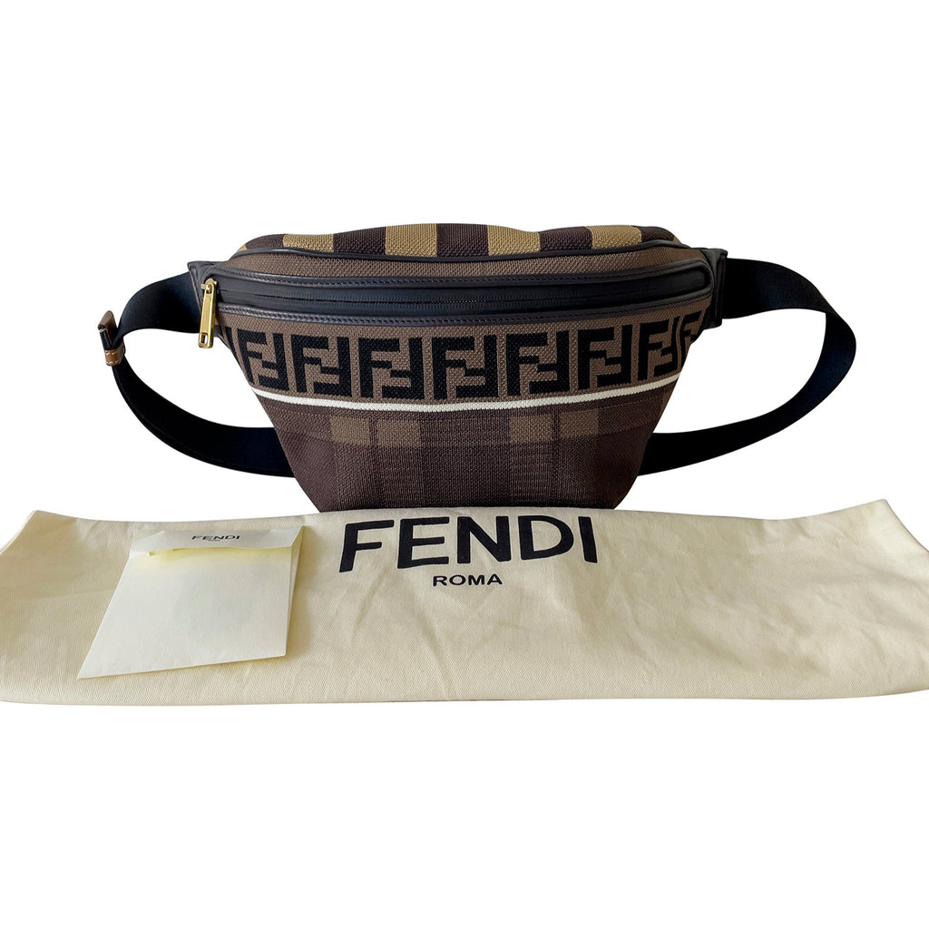 Fendi Vitello Century Maglia Belt Bag