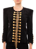 Balmain Black Embroidered Jacket - revogue