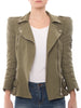 Balmain Biker Green Jacket - revogue