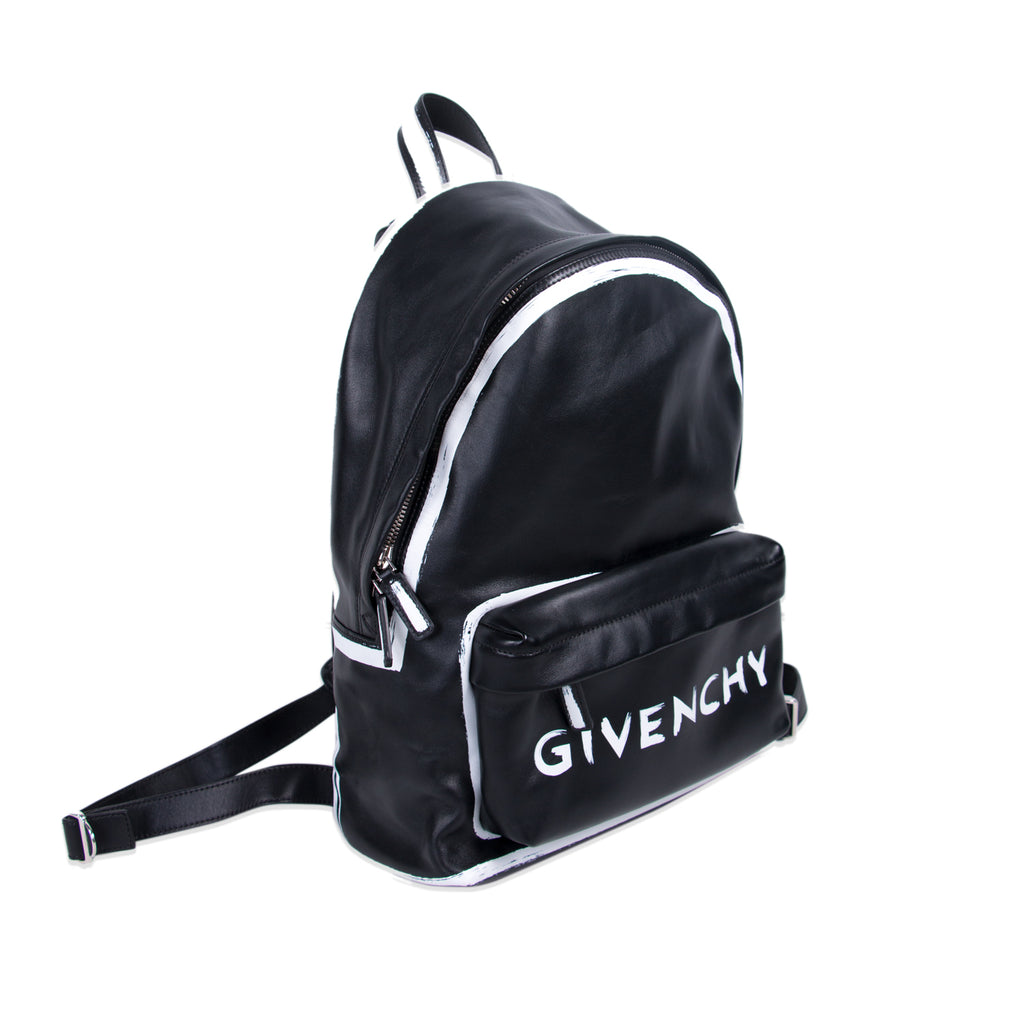 Givenchy Graffiti Logo Leather Backpack Bags Givenchy - Shop authentic new pre-owned designer brands online at Re-Vogue