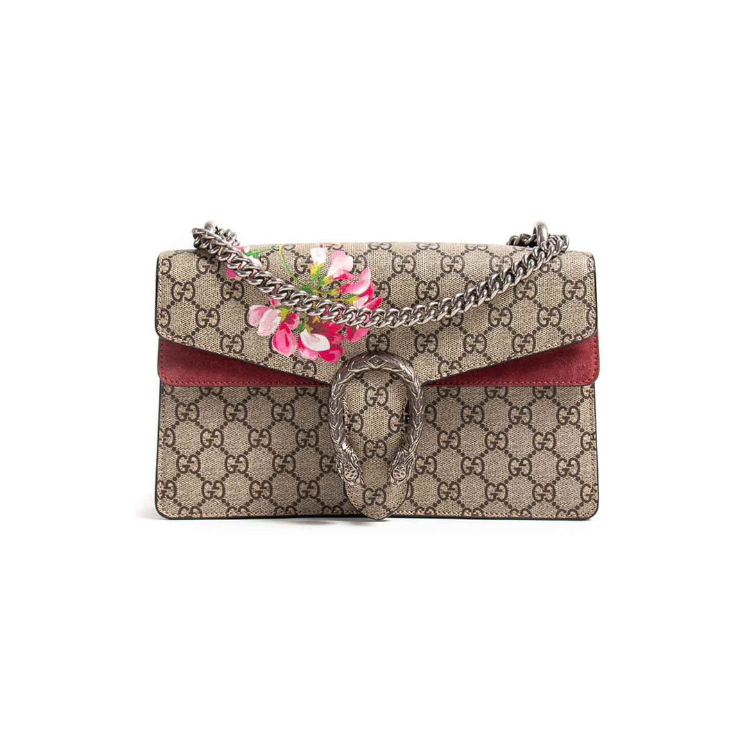 Gucci Dionysus Blooms GG Supreme Shoulder Bag Bags Gucci - Shop authentic new pre-owned designer brands online at Re-Vogue