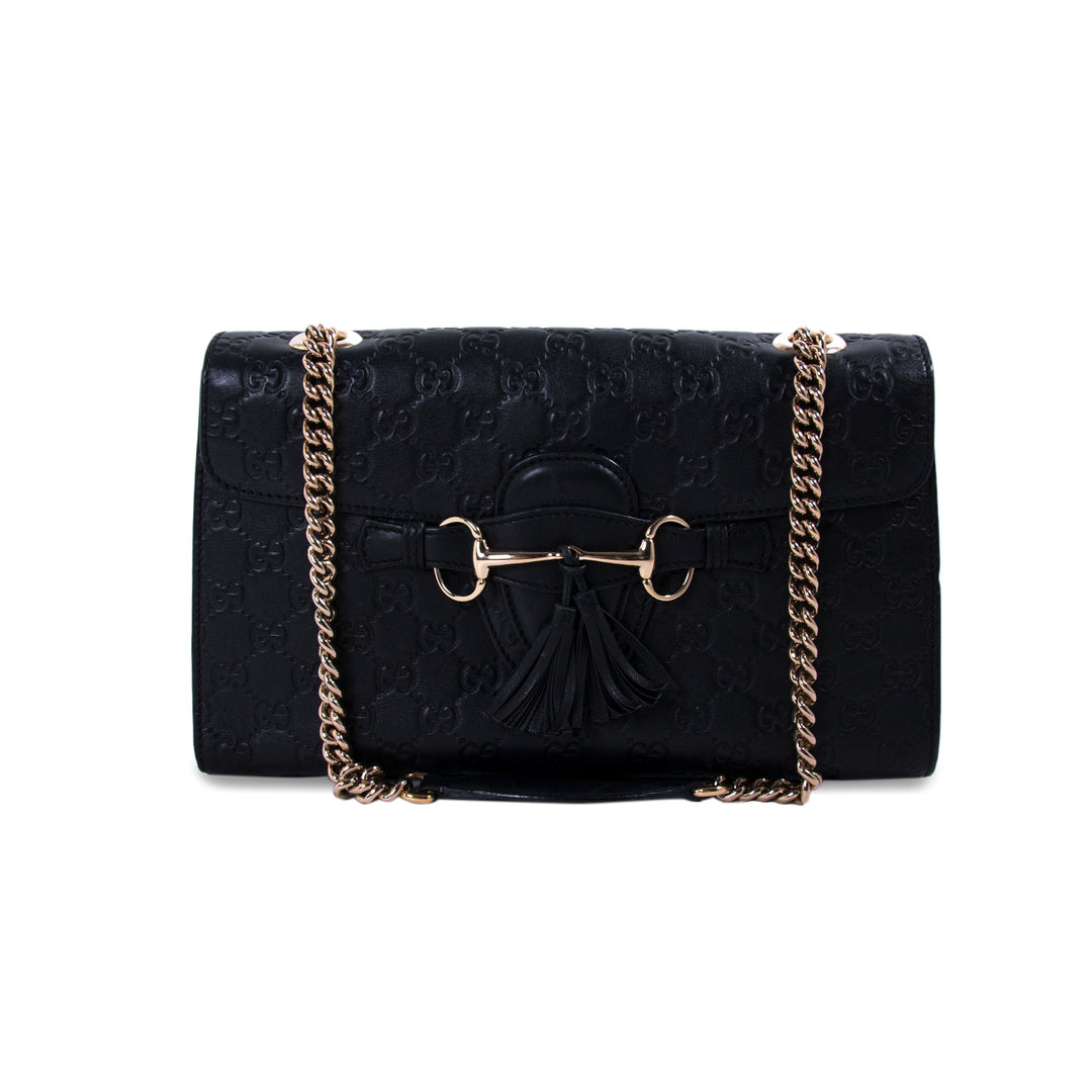 Gucci Guccissima Emily Medium Shoulder Bag Bags Gucci - Shop authentic new pre-owned designer brands online at Re-Vogue