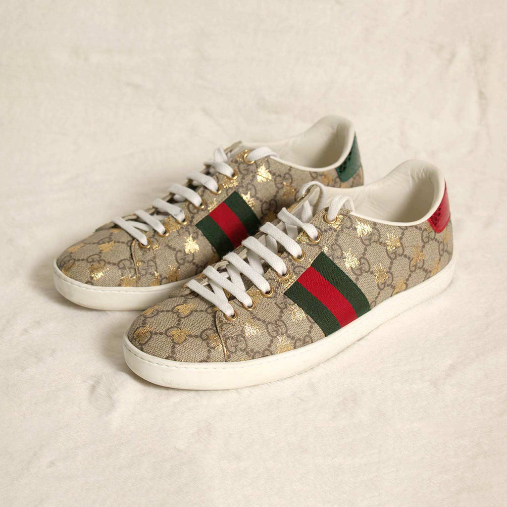 Gucci Bee Ace GG Supreme Sneakers