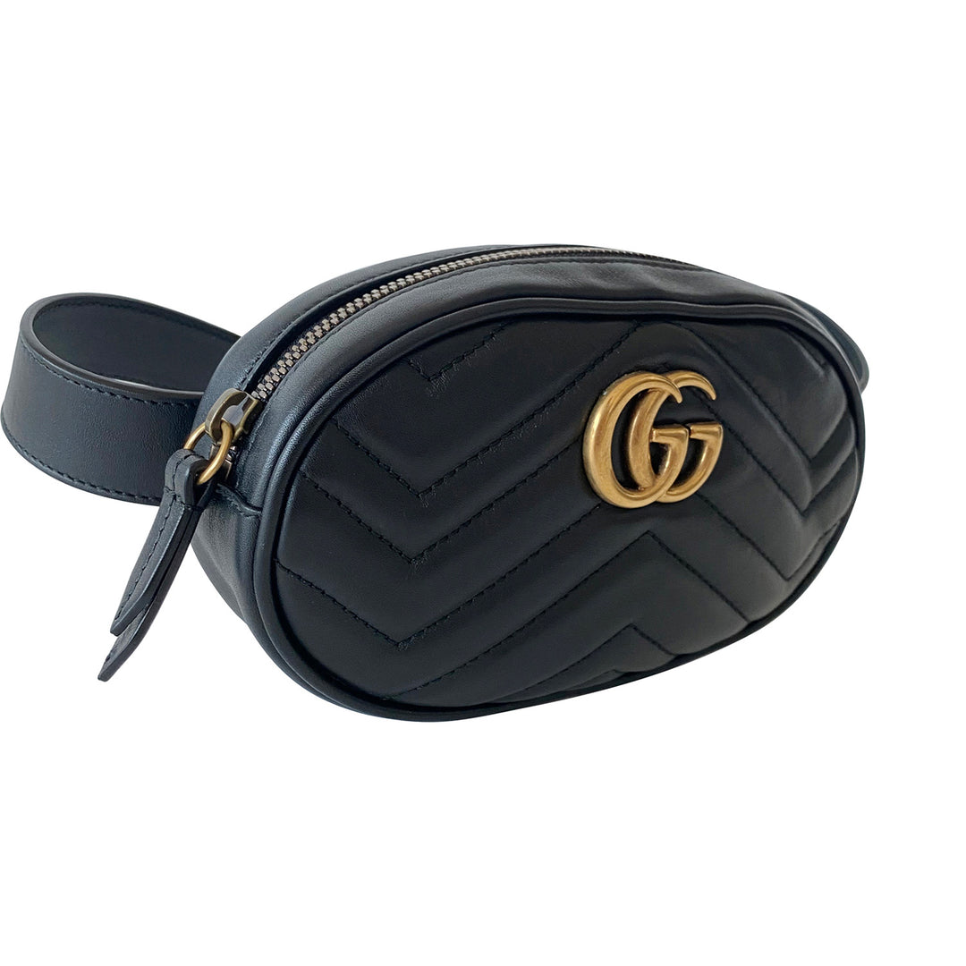 Gucci Marmont Matelassé Leather Belt Bag