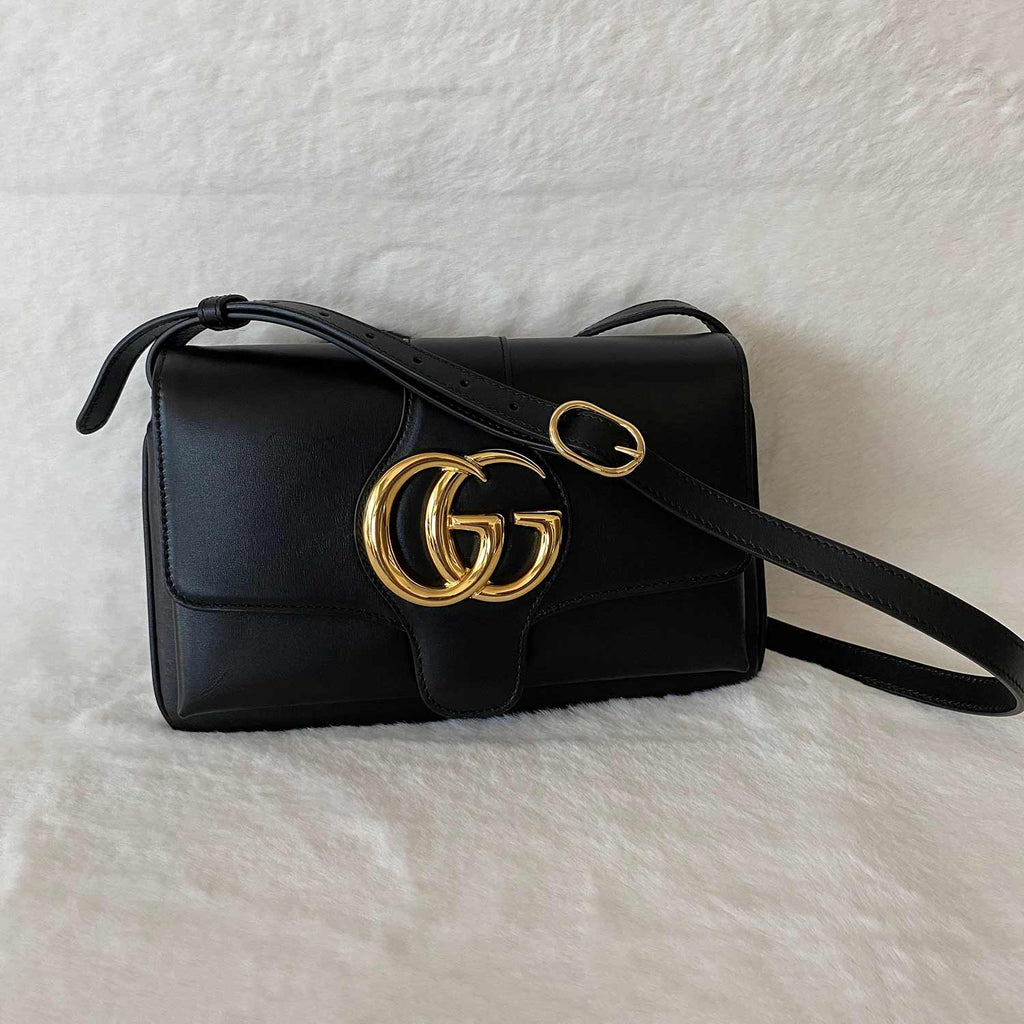 Gucci GG Marmont Leather Aril Shoulder Bag