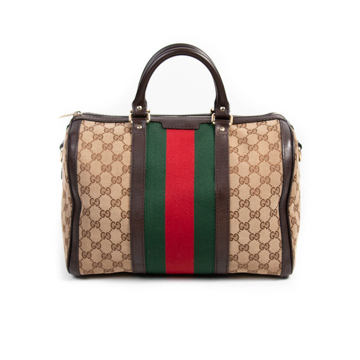 Gucci Vintage Web Boston Bag Bags Gucci - Shop authentic new pre-owned designer brands online at Re-Vogue