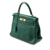 Hermès Kelly 28 Retourne Malachite Clemence Bags Hermès - Shop authentic new pre-owned designer brands online at Re-Vogue