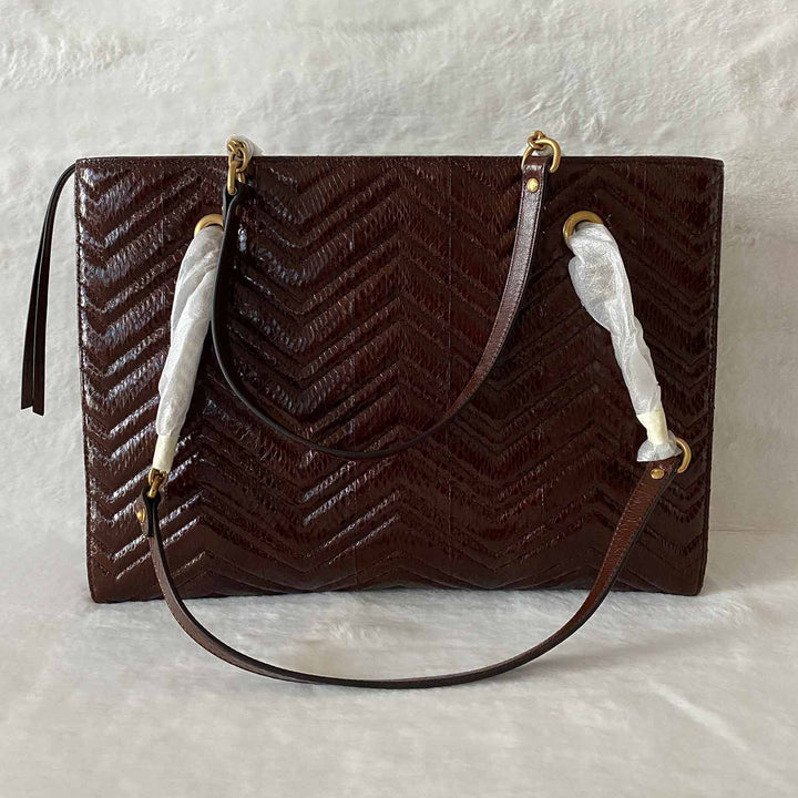 Gucci GG Marmont Snake Skin Tote Bag