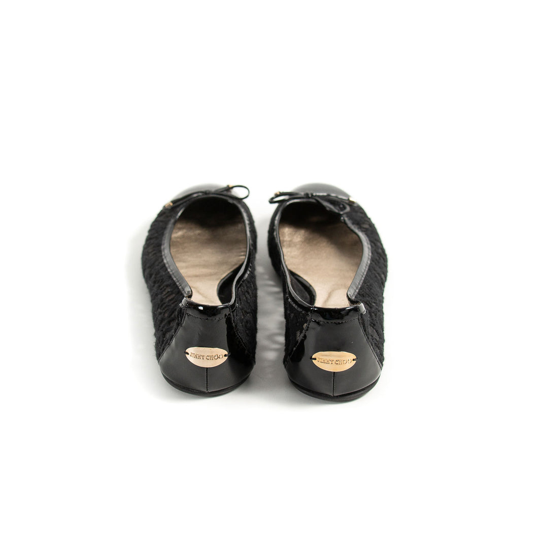 Jimmy Choo Mesh Bow Flats Shoes Jimmy Choo - Shop authentic new pre-owned designer brands online at Re-Vogue