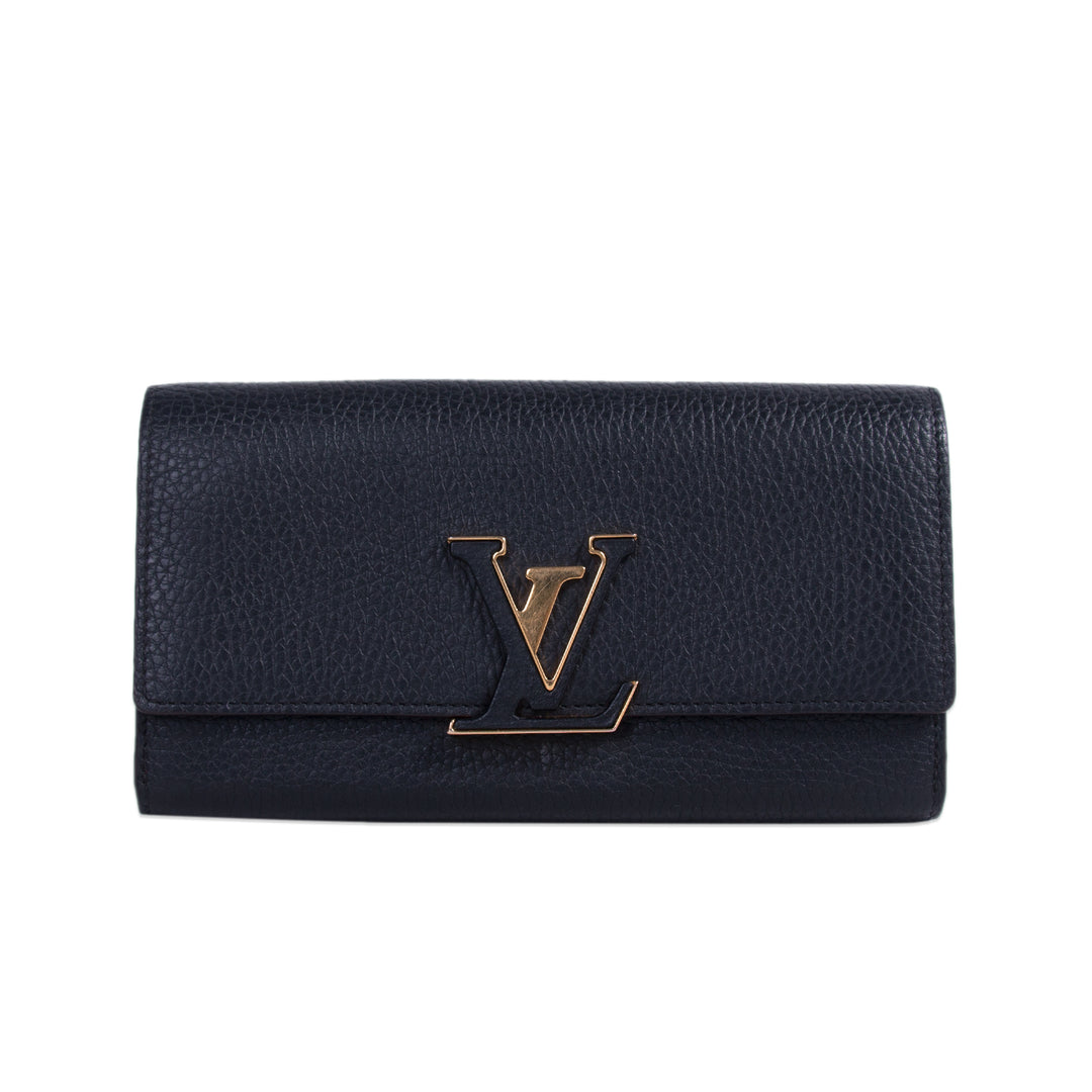Louis Vuitton Noir Capucines Wallet Accessories Louis Vuitton - Shop authentic new pre-owned designer brands online at Re-Vogue