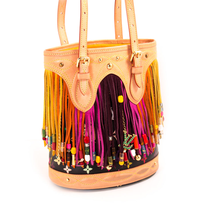 Louis Vuitton Multicolor Fringes Bucket Tote Bag Bags Louis Vuitton - Shop authentic new pre-owned designer brands online at Re-Vogue