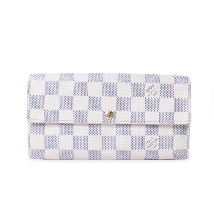 Louis Vuitton Damier Azur Sarah Wallet Accessories Louis Vuitton - Shop authentic new pre-owned designer brands online at Re-Vogue