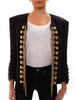 Balmain Black Embroidered Jacket - revogue