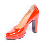 Hermes Red Leather Pumps - revogue