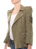 Balmain Biker Green Jacket - revogue