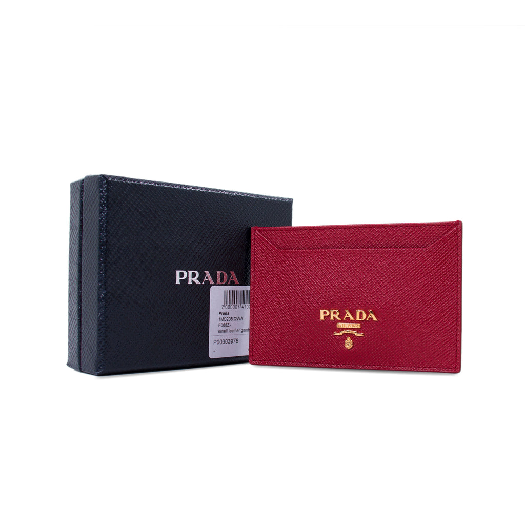 Prada Saffiano Leather Card Holder Bags Prada - Shop authentic new pre-owned designer brands online at Re-Vogue