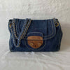 Prada Denim Chain Shoulder Bag