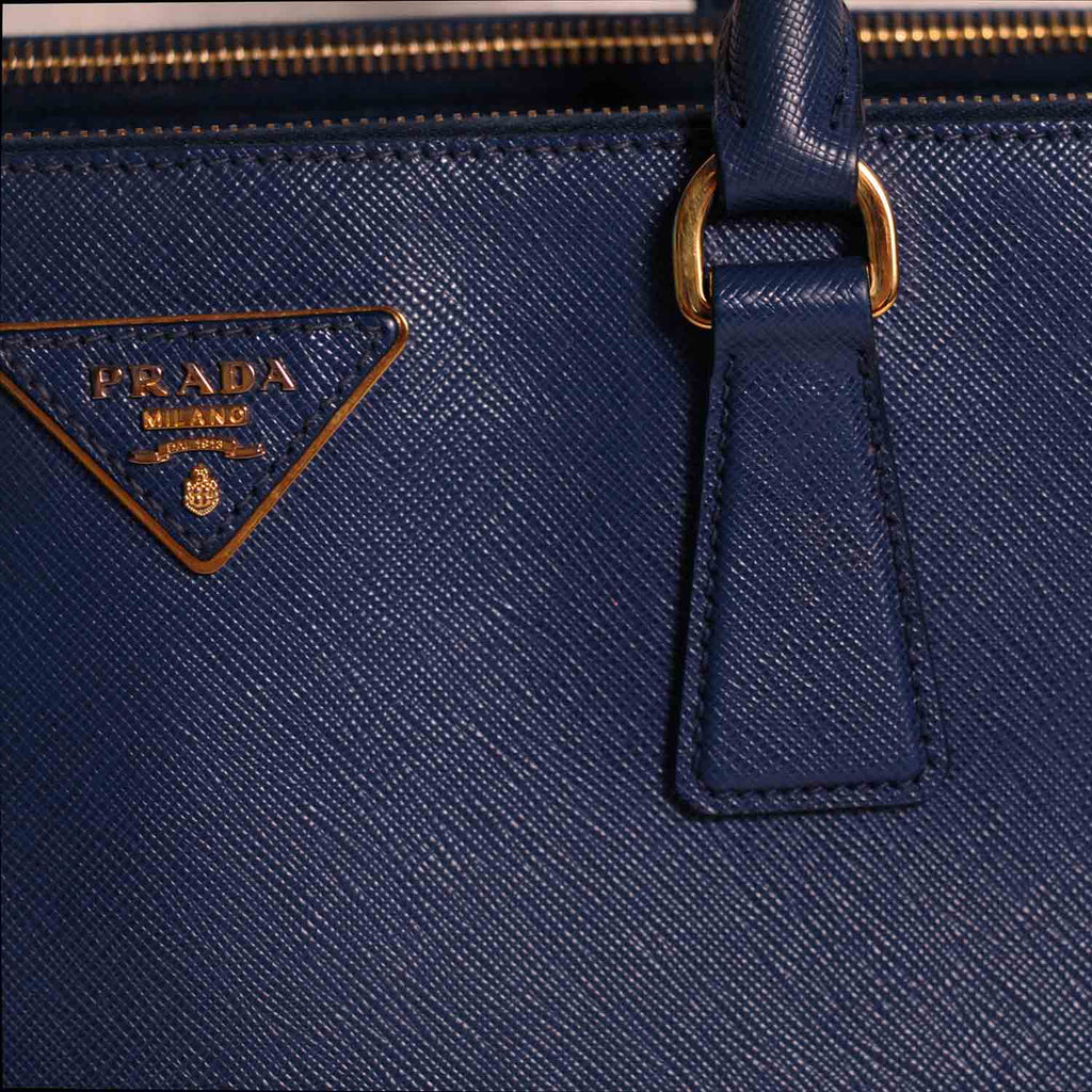 Prada Medium Galleria Saffiano Double Zip Tote